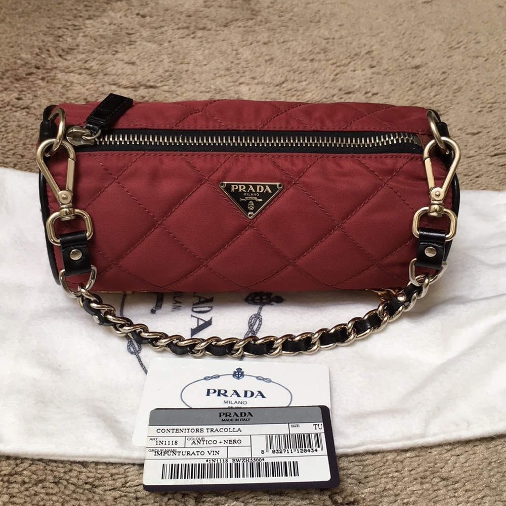 Authentic Prada Impunturato Vin Bag